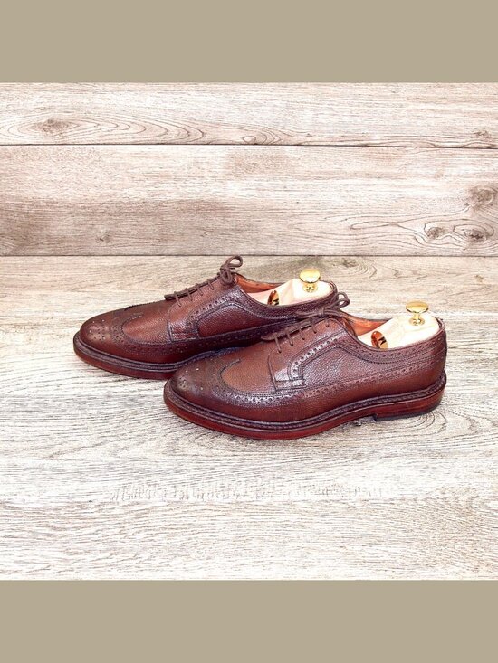 * NIB * $395 Allen Edmonds BROADSTREET Premier 7 D Brn Grain * add $15 new Trees main image 11